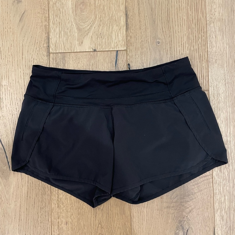 LULU-LEMON SPEED UP SHORTS!! PERFECT CONDITION!!